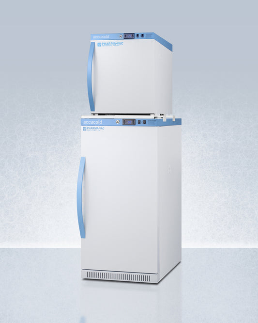Summit - 20" Wide Performance Series All-Refrigerator/All-Freezer Combination - ARS32PVBIADA-AFZ1PVSTACK