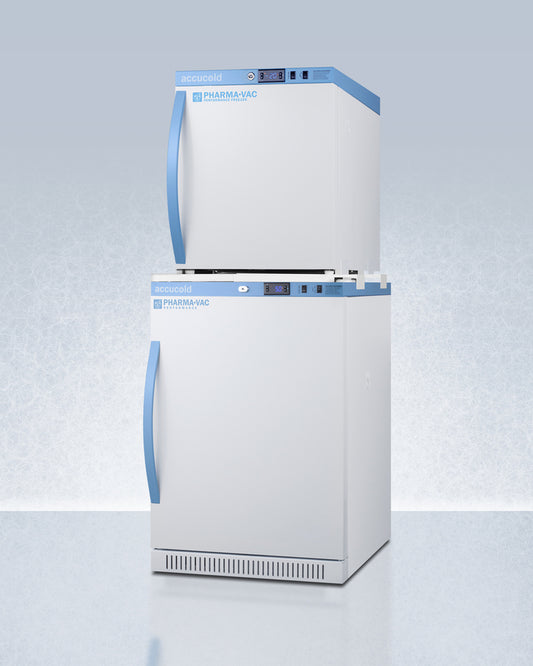 Summit - 24" Wide Performance Series All-Refrigerator/All-Freezer Combination - ARS6PV-AFZ1PVSTACK