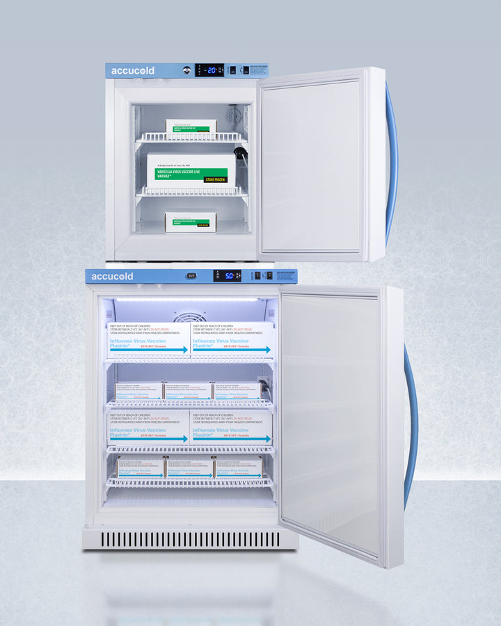 Summit - 24" Wide Performance Series All-Refrigerator/All-Freezer Combination - ARS6PV-AFZ1PVSTACK Summit - 24" Wide Performance Series All-Refrigerator/All-Freezer Combination - ARS6PV-AFZ1PVSTACK