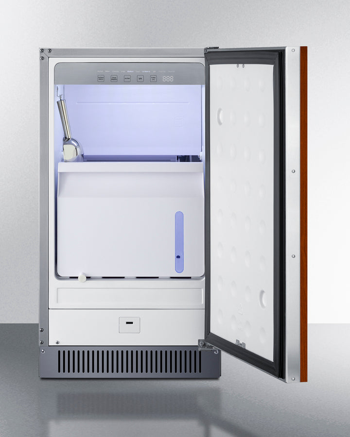 Summit - 18" wide outdoor clear icemaker in ADA height - BIM182OSADAIF Summit - 18" wide outdoor clear icemaker in ADA height - BIM182OSADAIF