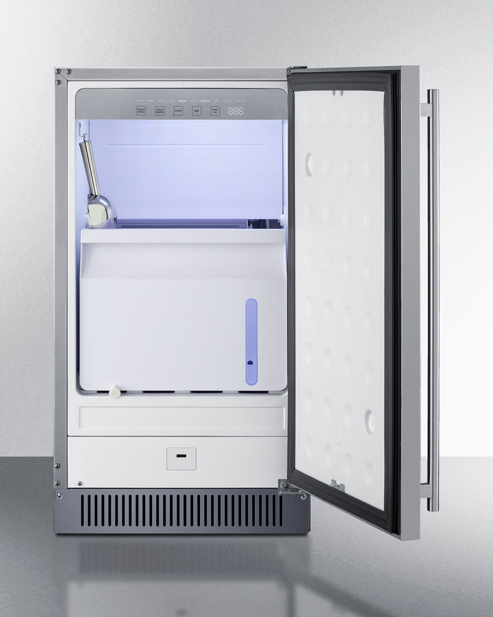 Summit - 18" wide clear icemaker in ADA height for outdoor use - BIM182OSADA Summit - 18" wide clear icemaker in ADA height for outdoor use - BIM182OSADA