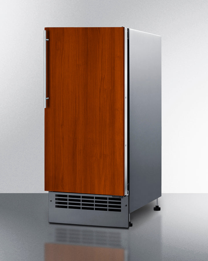 Summit - 15" Wide 25 lb. Drain-Free Icemaker (Panel Not Included) Summit - 15" Wide 25 lb. Drain-Free Icemaker (Panel Not Included)