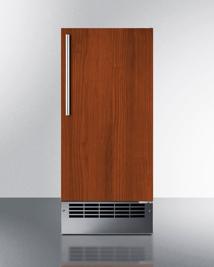 Summit - 15" Wide 25 lb. Drain-Free Icemaker (Panel Not Included) Summit - 15" Wide 25 lb. Drain-Free Icemaker (Panel Not Included)