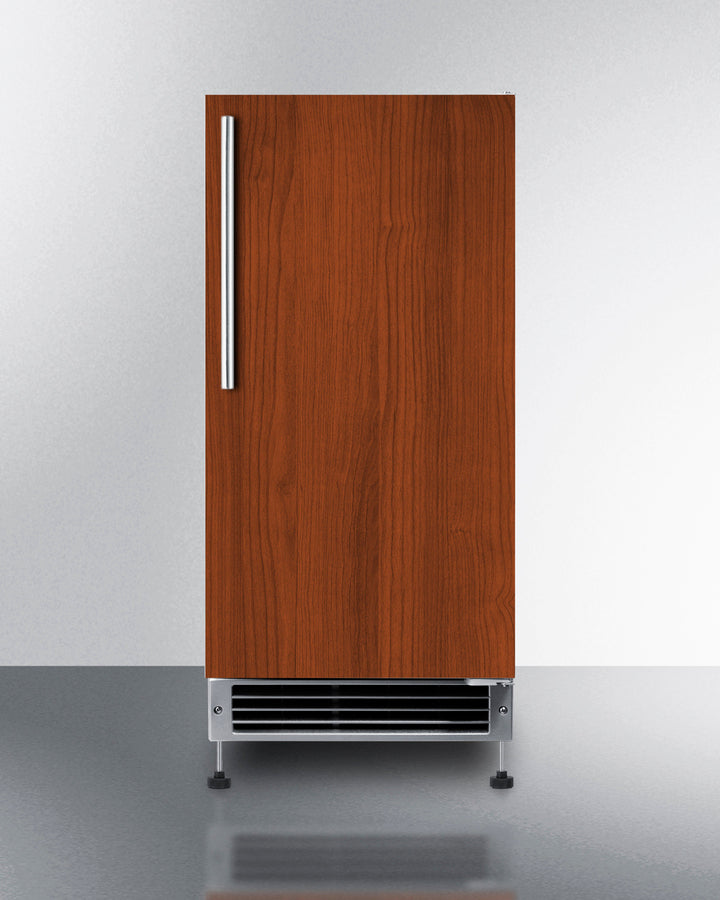 Summit - 15" Wide 25 lb. Drain-Free Icemaker (Panel Not Included) Summit - 15" Wide 25 lb. Drain-Free Icemaker (Panel Not Included)