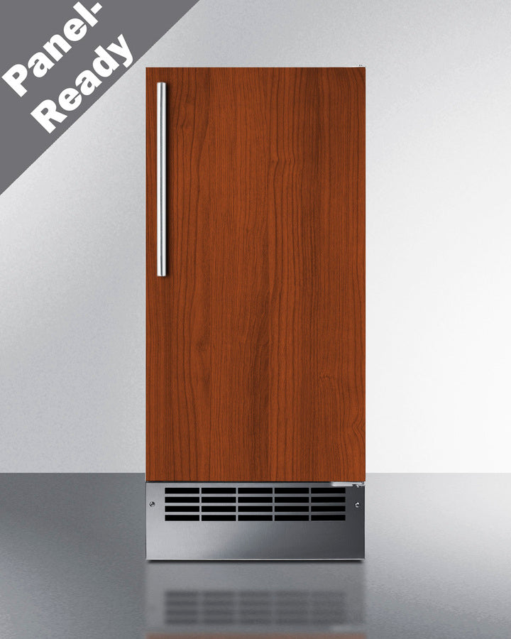 Summit - 15" Wide 25 lb. Drain-Free Icemaker (Panel Not Included) Summit - 15" Wide 25 lb. Drain-Free Icemaker (Panel Not Included)