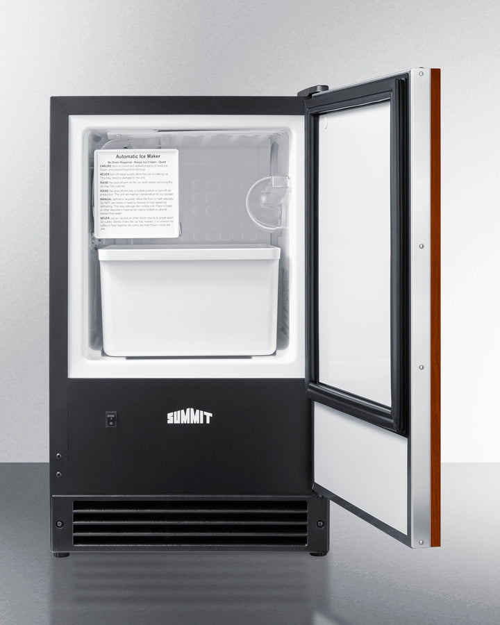 Summit - Drain-free manual defrost built-in icemaker with panel-ready door - BIM26IF Summit - Drain-free manual defrost built-in icemaker with panel-ready door - BIM26IF