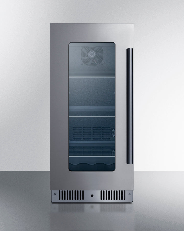 Summit - 15" wide built-in beverage center with seamless stainless steel door trim - CL156BV1 Summit - 15" wide built-in beverage center with seamless stainless steel door trim - CL156BV1