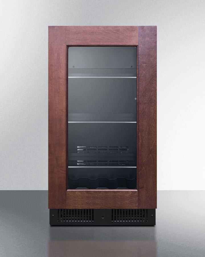 Summit - 18" wide built-in beverage center with panel-ready glass door - CL181WBVPNR Summit - 18" wide built-in beverage center with panel-ready glass door - CL181WBVPNR