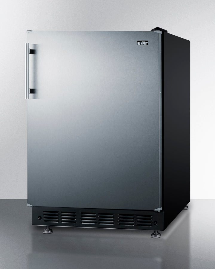 Summit - 24" wide undercounter European refrigerator-freezer - CT66BK2SSRS Summit - 24" wide undercounter European refrigerator-freezer - CT66BK2SSRS