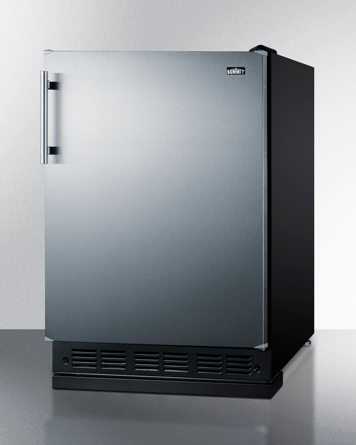 Summit - 24" wide undercounter European refrigerator-freezer - CT66BK2SSRS Summit - 24" wide undercounter European refrigerator-freezer - CT66BK2SSRS