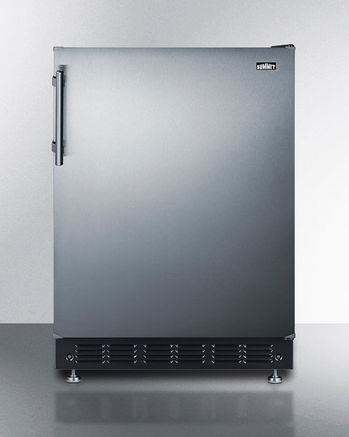 Summit - 24" wide undercounter European refrigerator-freezer - CT66BK2SSRS Summit - 24" wide undercounter European refrigerator-freezer - CT66BK2SSRS