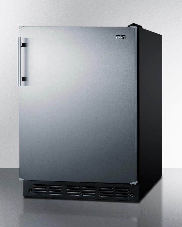 Summit - 24" wide ADA height European refrigerator-freezer - CT66BK2SSADA Summit - 24" wide ADA height European refrigerator-freezer - CT66BK2SSADA