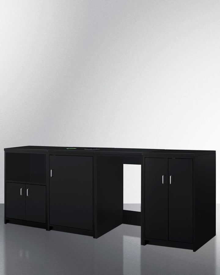 Summit - 85" Wide Casework Suite with Refrigerator and Microwave, ADA Height - CWSUITE85R Summit - 85" Wide Casework Suite with Refrigerator and Microwave, ADA Height - CWSUITE85R