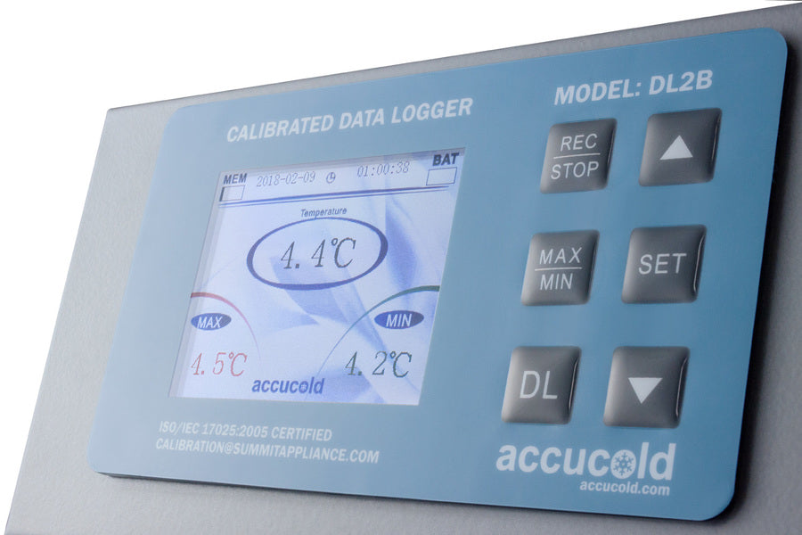 Summit - NIST calibrated USB temperature logger with large display, internal memory, and alarm factory-installed on selected models - DL2B Summit - NIST calibrated USB temperature logger with large display, internal memory, and alarm factory-installed on selected models - DL2B