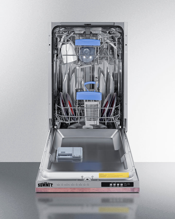 Summit - 18" wide ADA compliant fully integrated/panel-ready ENERGY STAR certified dishwasher with top controls - DW186NTADA Summit - 18" wide ADA compliant fully integrated/panel-ready ENERGY STAR certified dishwasher with top controls - DW186NTADA