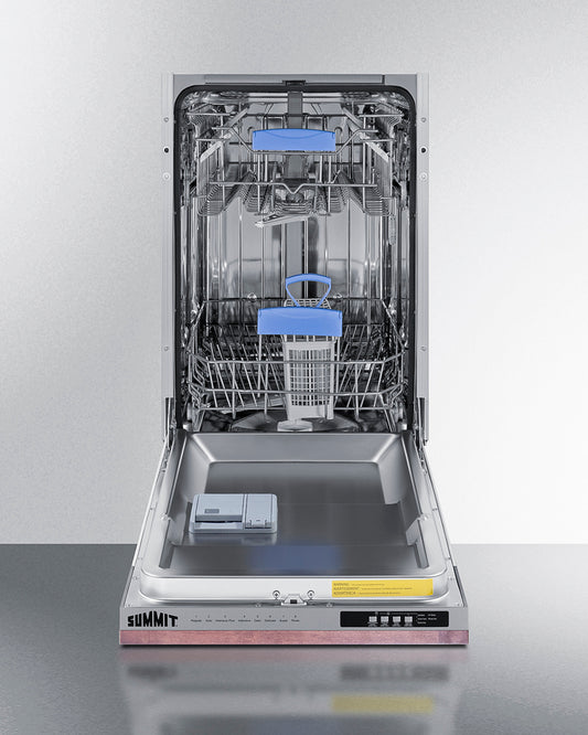 Summit - 18" wide ADA compliant fully integrated/panel-ready ENERGY STAR certified dishwasher with top controls - DW186NTADA