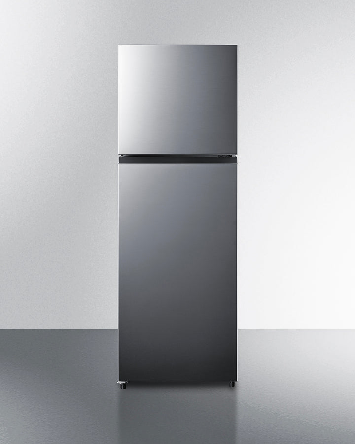 Summit - 24" wide top freezer refrigerator in stainless steel look - FF1142PL Summit - 24" wide top freezer refrigerator in stainless steel look - FF1142PL