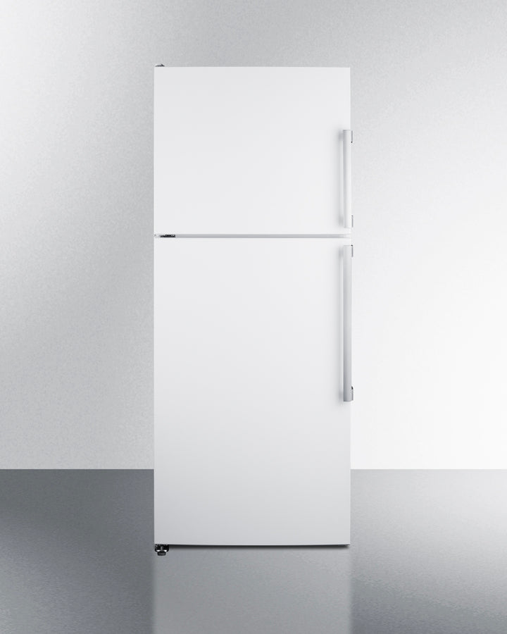 Summit - ENERGY STAR certified counter depth refrigerator-freezer with stainless steel doors, platinum cabinet, and icemaker - FF1515W Summit - ENERGY STAR certified counter depth refrigerator-freezer with stainless steel doors, platinum cabinet, and icemaker - FF1515W