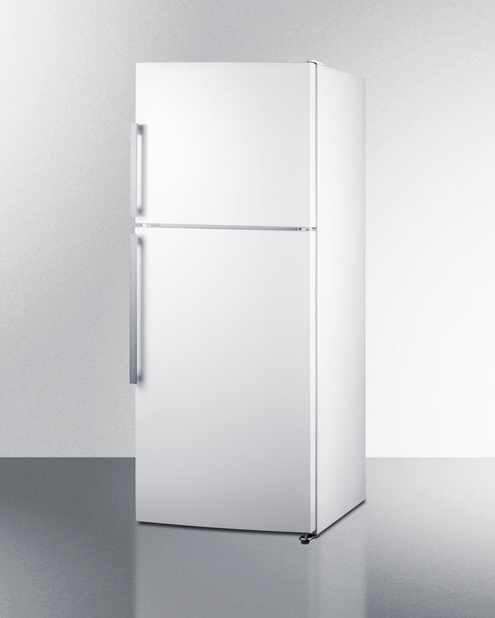 Summit - ENERGY STAR certified counter depth refrigerator-freezer with stainless steel doors, platinum cabinet, and icemaker - FF1515W Summit - ENERGY STAR certified counter depth refrigerator-freezer with stainless steel doors, platinum cabinet, and icemaker - FF1515W