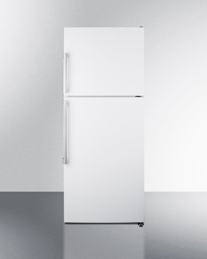 Summit - ENERGY STAR certified counter depth refrigerator-freezer with stainless steel doors, platinum cabinet, and icemaker - FF1515W Summit - ENERGY STAR certified counter depth refrigerator-freezer with stainless steel doors, platinum cabinet, and icemaker - FF1515W