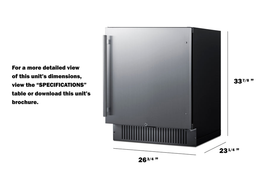 Summit Commercial - 27" Width - Built-In All-Refrigerator, ADA Compliant Summit Commercial - 27" Width - Built-In All-Refrigerator, ADA Compliant