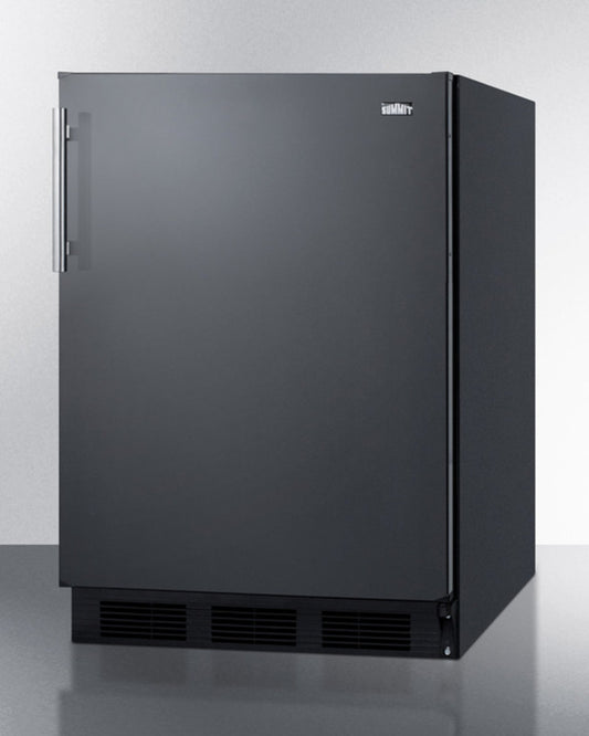 Summit - ADA compliant freestanding all-refrigerator for residential use, auto defrost with black exterior - FF63BKADA