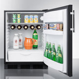 Summit - ADA compliant freestanding all-refrigerator for residential use, auto defrost with black exterior - FF63BKADA Summit - ADA compliant freestanding all-refrigerator for residential use, auto defrost with black exterior - FF63BKADA