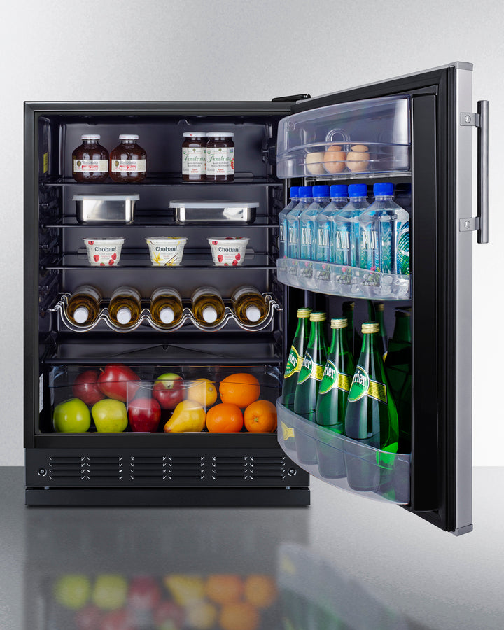 Summit - 24" Wide All-Refrigerator, Adjustable Summit - 24" Wide All-Refrigerator, Adjustable