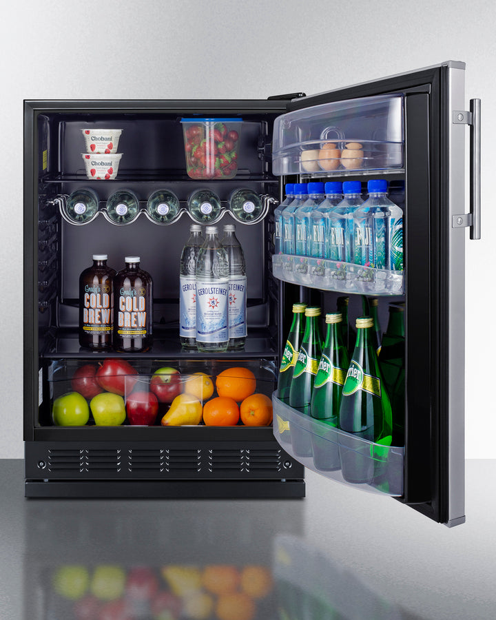 Summit - 24" Wide All-Refrigerator, Adjustable Summit - 24" Wide All-Refrigerator, Adjustable