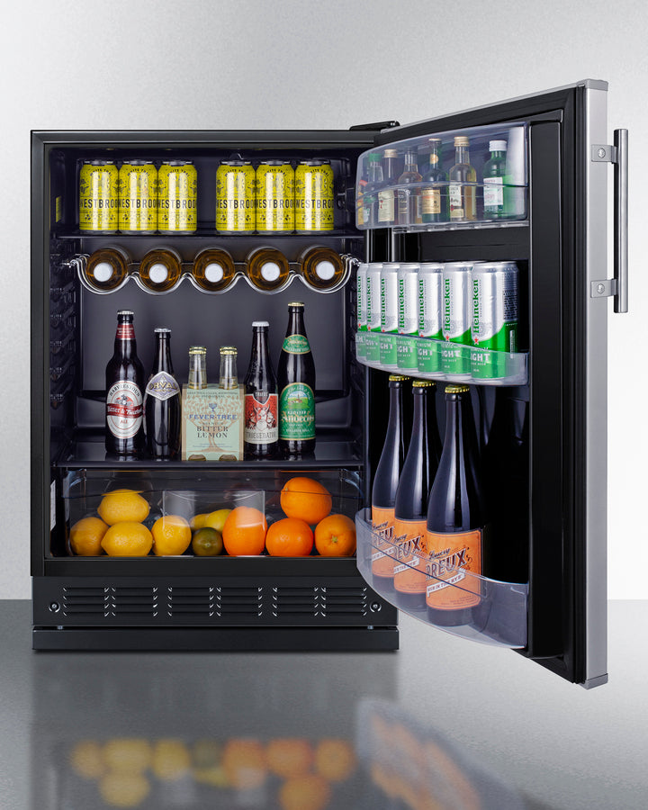 Summit - 24" Wide All-Refrigerator, Adjustable Summit - 24" Wide All-Refrigerator, Adjustable