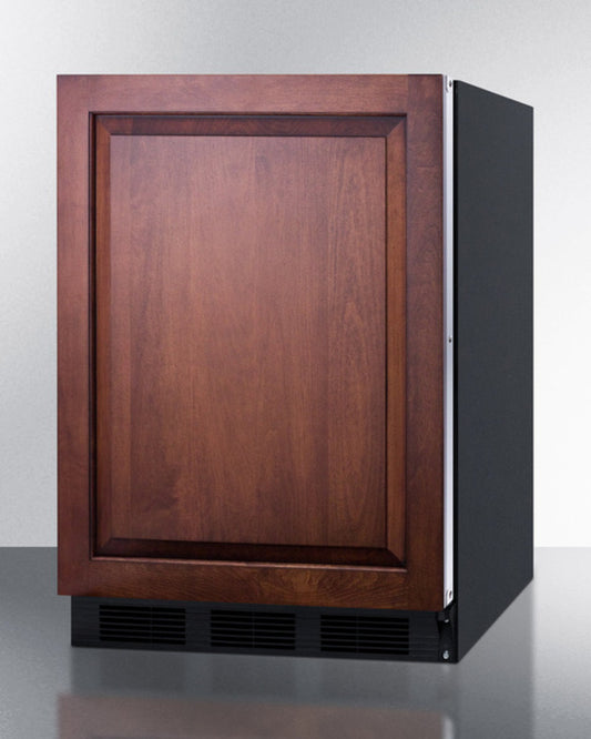 Summit - ADA compliant undercounter all-refrigerator for general purpose/commercial use, auto defrost w/integrated door frame for panels and black cabinet - FF7BKIFADA