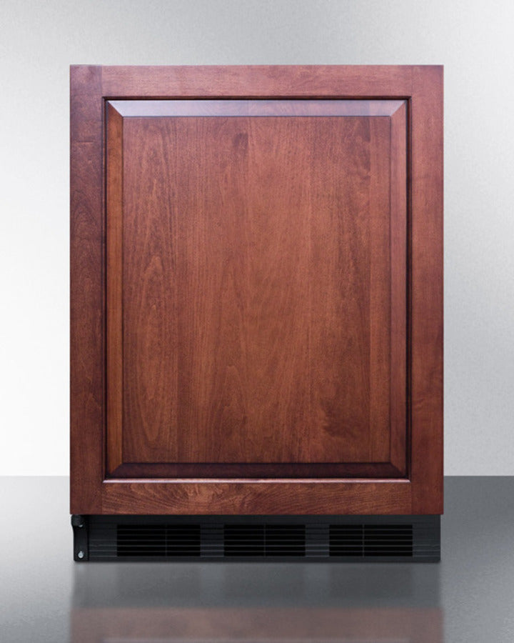 Summit - ADA compliant undercounter all-refrigerator for general purpose/commercial use, auto defrost w/integrated door frame for panels and black cabinet - FF7BKIFADA Summit - ADA compliant undercounter all-refrigerator for general purpose/commercial use, auto defrost w/integrated door frame for panels and black cabinet - FF7BKIFADA