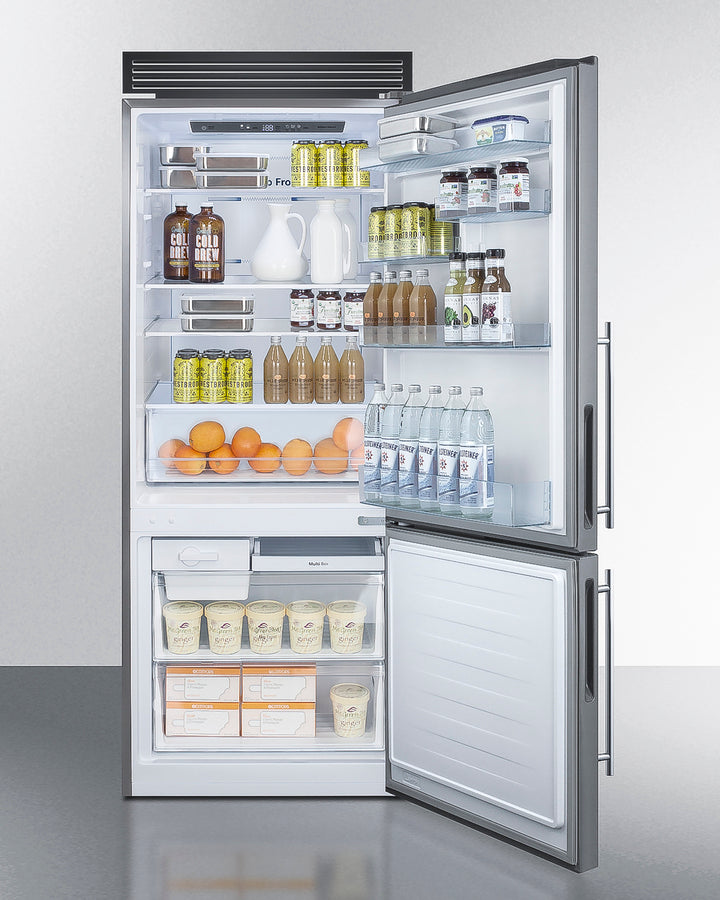 Summit - 28" Wide Bottom Freezer Refrigerator - FFBF279SSXH72 Summit - 28" Wide Bottom Freezer Refrigerator - FFBF279SSXH72