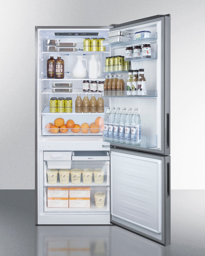Summit - ENERGY STAR certified bottom freezer refrigerator with stainless steel doors - FFBF279SSX Summit - ENERGY STAR certified bottom freezer refrigerator with stainless steel doors - FFBF279SSX