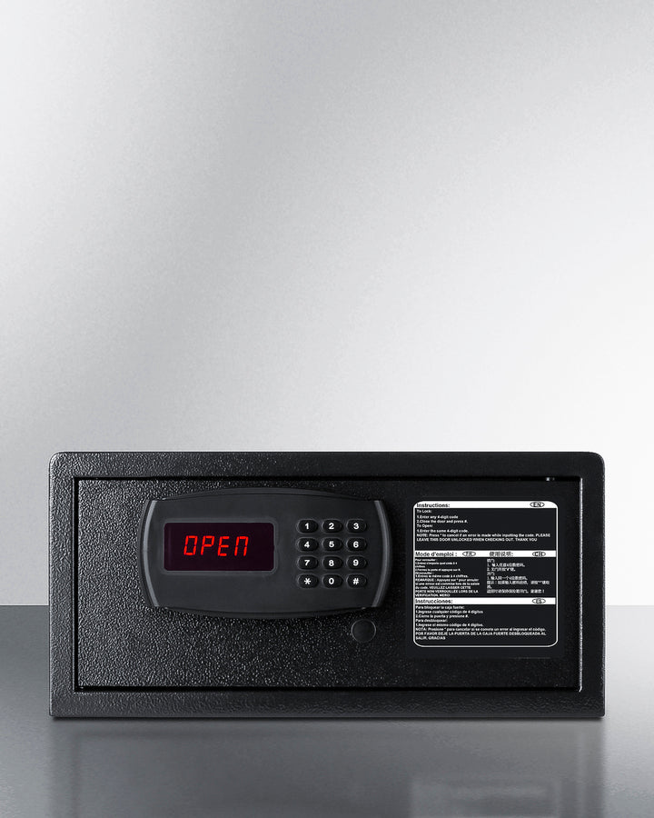 Summit - In-Room hotel safe in black with keypad lock - HSF10B Summit - In-Room hotel safe in black with keypad lock - HSF10B