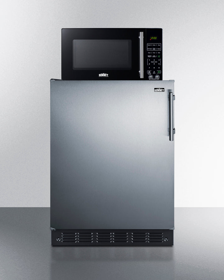 Summit - Combination all-refrigerator and microwave - MRF708BLSSA Summit - Combination all-refrigerator and microwave - MRF708BLSSA