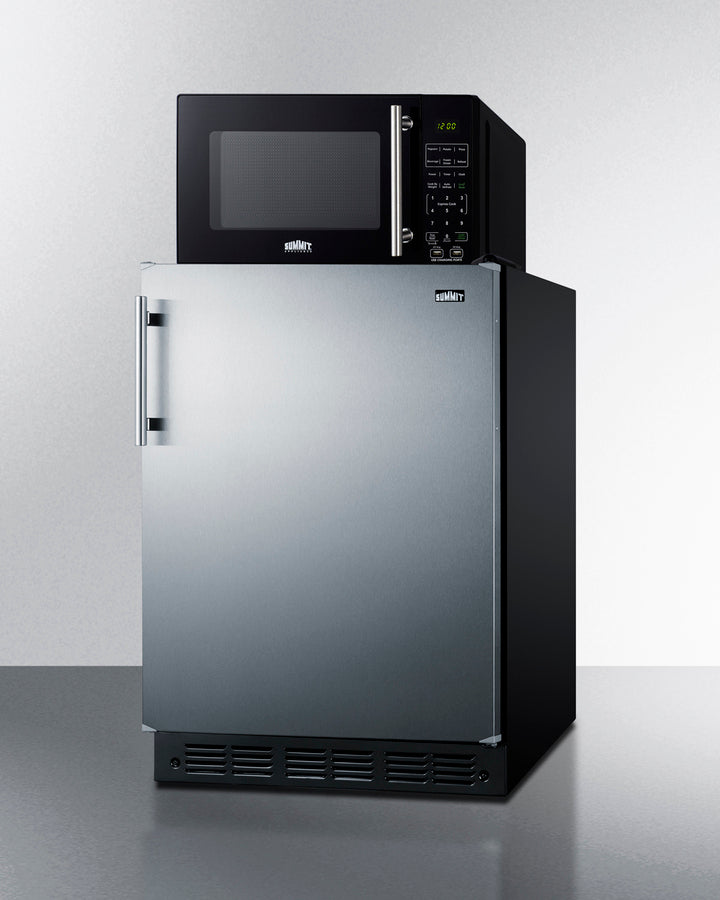 Summit - Combination all-refrigerator and microwave - MRF708BLSSA Summit - Combination all-refrigerator and microwave - MRF708BLSSA