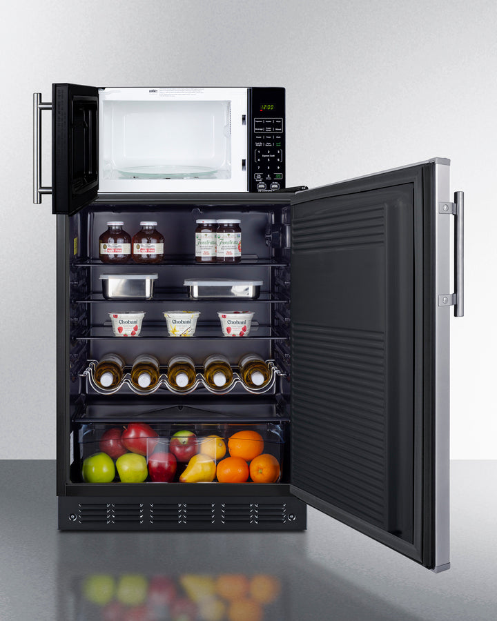 Summit - Combination all-refrigerator and microwave - MRF708BLSSA Summit - Combination all-refrigerator and microwave - MRF708BLSSA