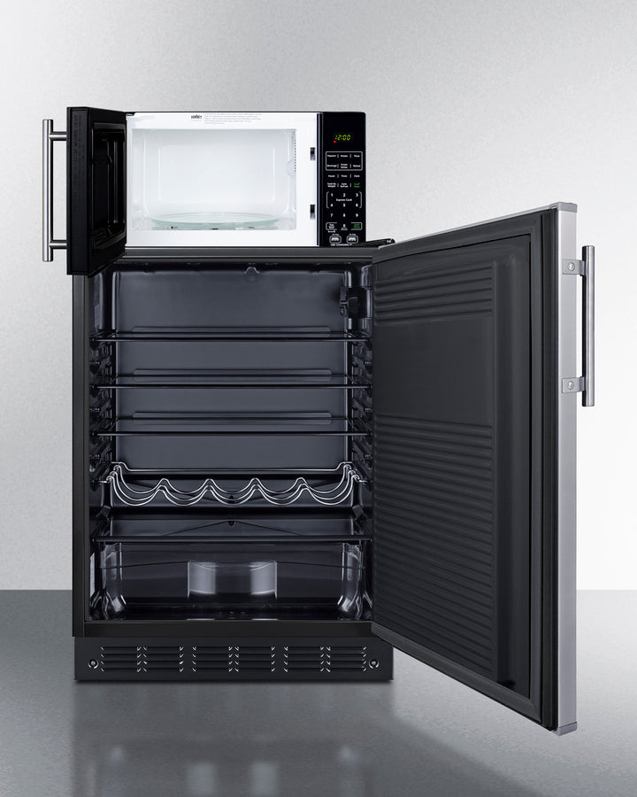 Summit - Combination all-refrigerator and microwave - MRF708BLSSA Summit - Combination all-refrigerator and microwave - MRF708BLSSA
