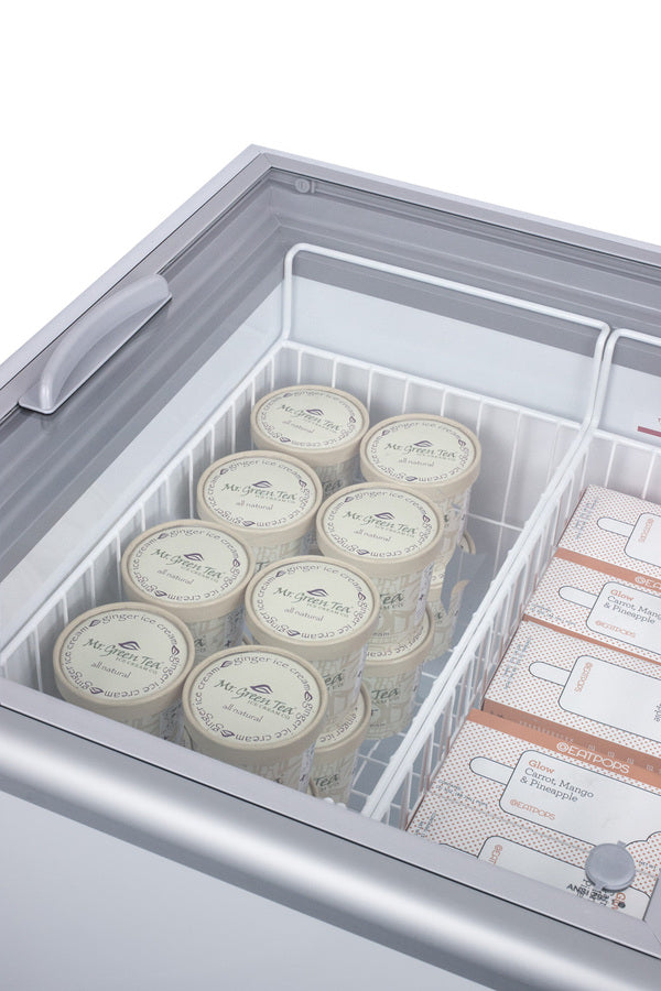 Summit - Ice cream chest freezer with glass sneeze guard (ships unassembled) - NOVA45GDC Summit - Ice cream chest freezer with glass sneeze guard (ships unassembled) - NOVA45GDC