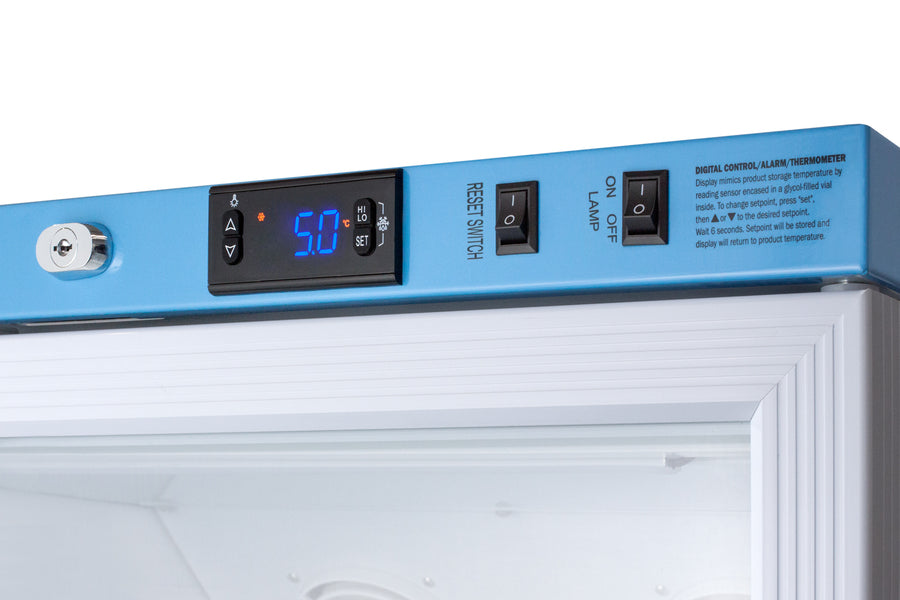 Summit - Performance Series Pharma-Vac stacked vaccine refrigerator/freezer combination - ARG6PV-AFZ1PVSTACK Summit - Performance Series Pharma-Vac stacked vaccine refrigerator/freezer combination - ARG6PV-AFZ1PVSTACK
