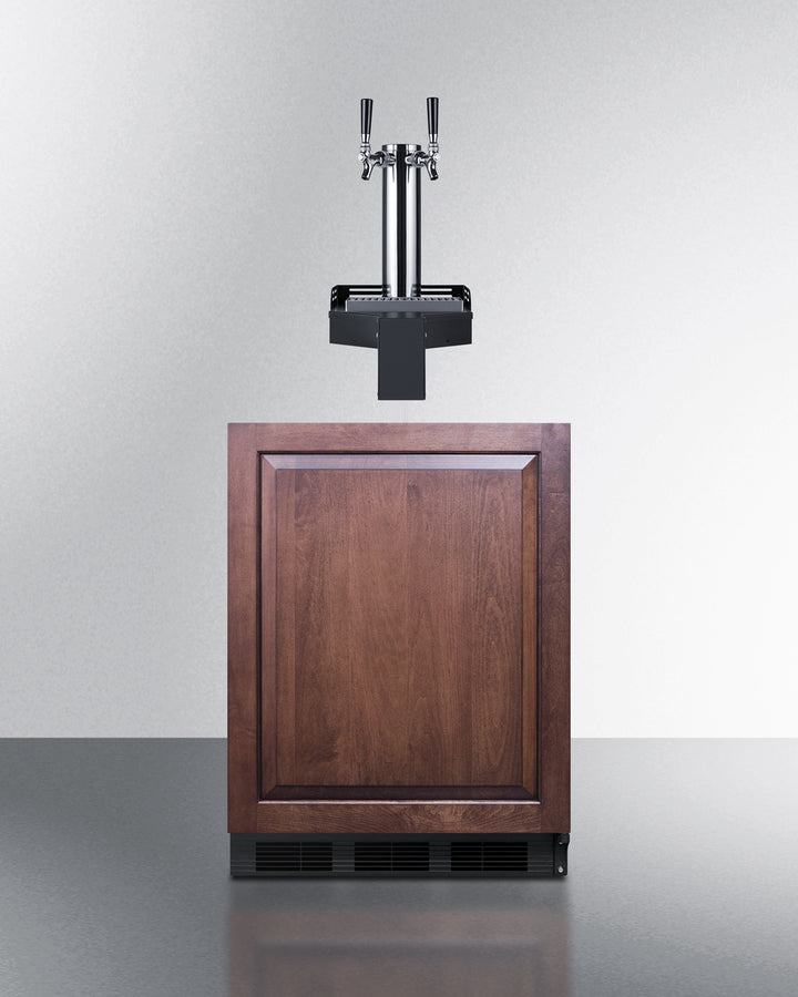 Summit - ADA height built-in undercounter Floating Tap Kegerator, requires no countertop drilling - SBC58BLIFFLTWCFADA Summit - ADA height built-in undercounter Floating Tap Kegerator, requires no countertop drilling - SBC58BLIFFLTWCFADA