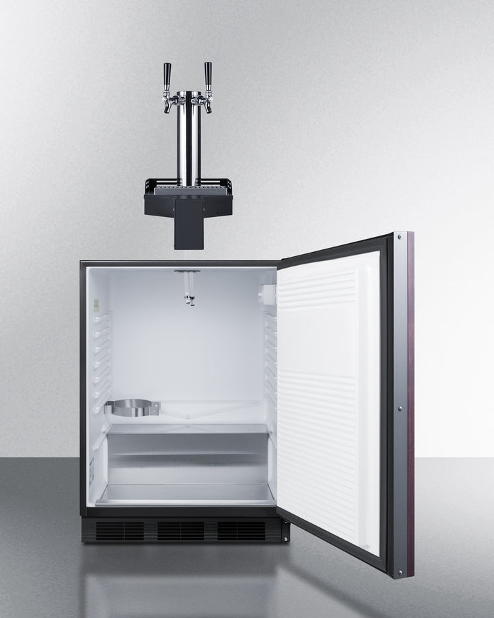 Summit - ADA height built-in undercounter Floating Tap Kegerator, requires no countertop drilling - SBC58BLIFFLTWADA Summit - ADA height built-in undercounter Floating Tap Kegerator, requires no countertop drilling - SBC58BLIFFLTWADA