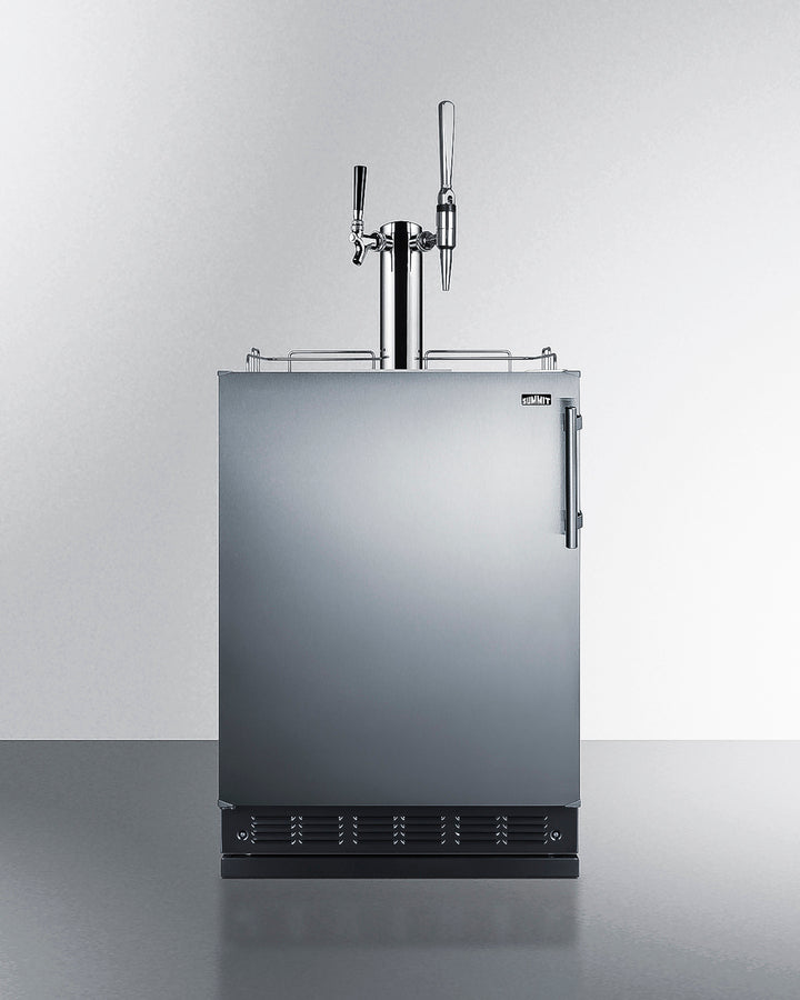 Summit - Commercial dual tap cold brew/nitro coffee kegerator designed for built-in applications - SBC7BRSCM2 Summit - Commercial dual tap cold brew/nitro coffee kegerator designed for built-in applications - SBC7BRSCM2