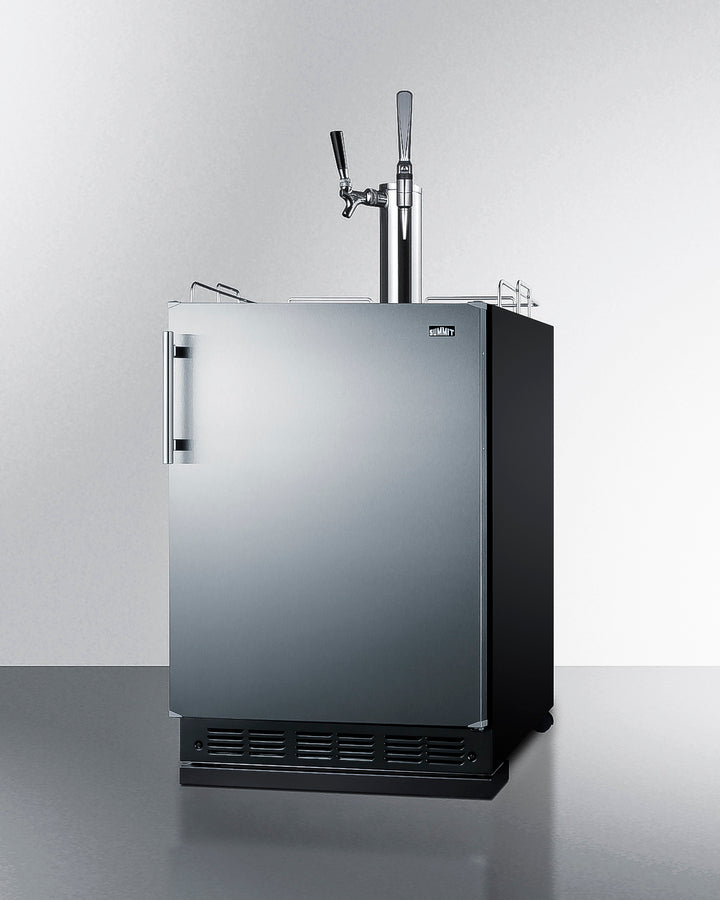 Summit - Commercial dual tap cold brew/nitro coffee kegerator designed for built-in applications - SBC7BRSCM2 Summit - Commercial dual tap cold brew/nitro coffee kegerator designed for built-in applications - SBC7BRSCM2