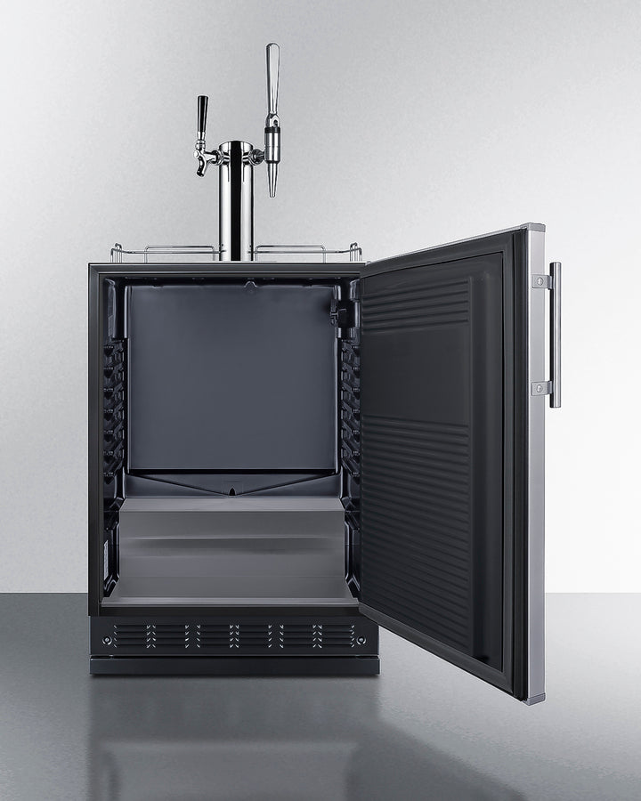 Summit - Commercial dual tap cold brew/nitro coffee kegerator designed for built-in applications - SBC7BRSCM2 Summit - Commercial dual tap cold brew/nitro coffee kegerator designed for built-in applications - SBC7BRSCM2