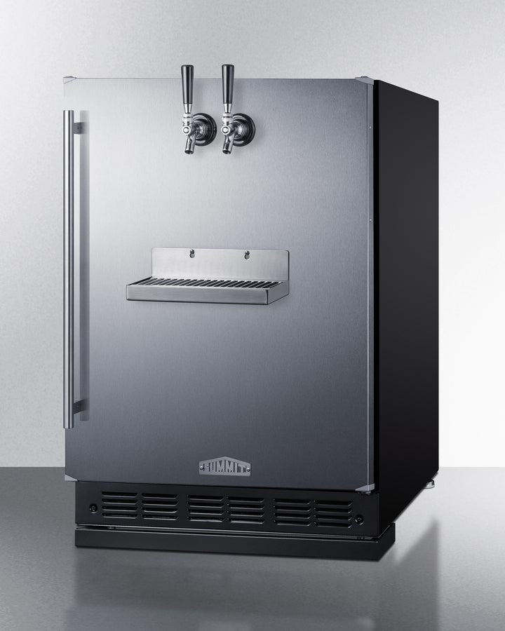 Summit - Built-in undercounter front tap kegerator for commercial or home use - SBC7BRSFRTP Summit - Built-in undercounter front tap kegerator for commercial or home use - SBC7BRSFRTP