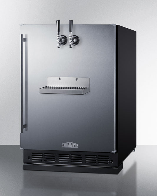 Summit - Built-in undercounter front tap kegerator for commercial or home use - SBC7BRSFRTP