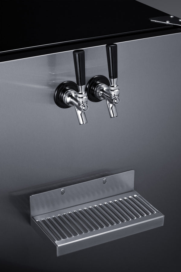 Summit - Built-in undercounter front tap kegerator for commercial or home use - SBC7BRSFRTP Summit - Built-in undercounter front tap kegerator for commercial or home use - SBC7BRSFRTP