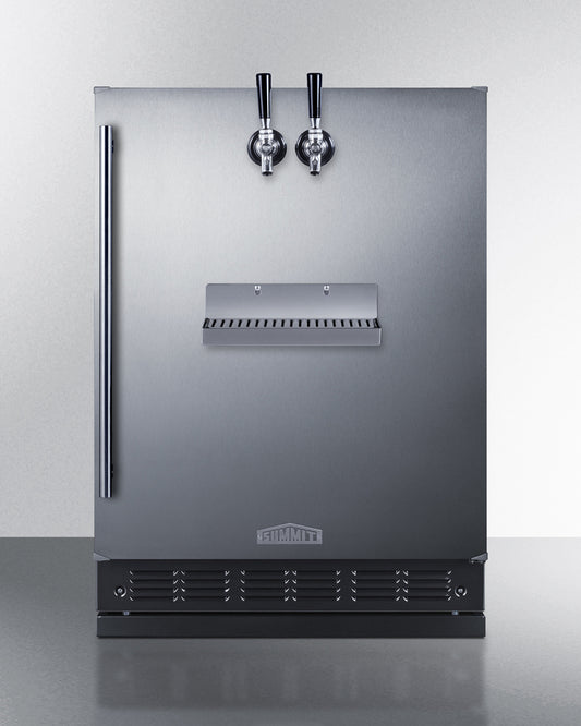 Summit - Built-in undercounter front tap kegerator for commercial or home use - SBC7BRSFRTP